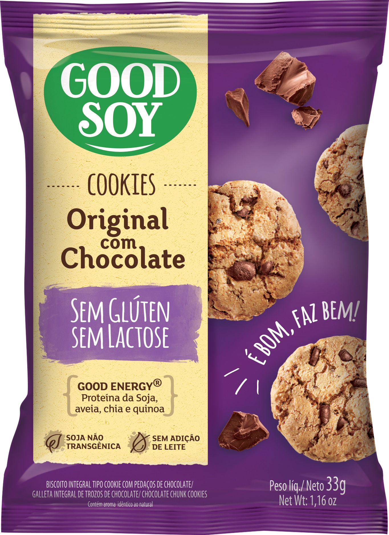 Cookies Original Good Soy Nutrilândia Alimentos