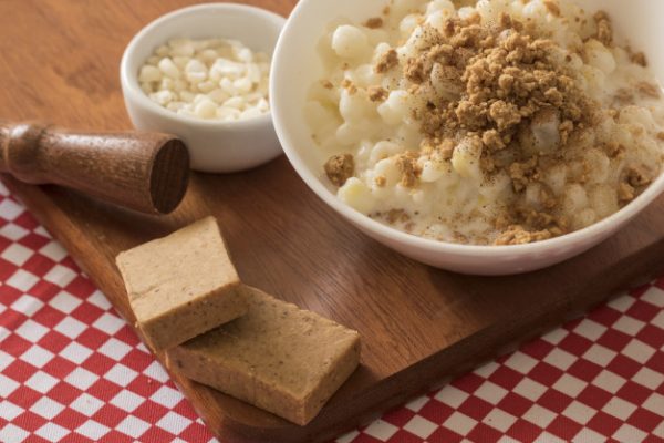 Canjica Branca Cozida a Vapor com Leite e Coco Seldorado