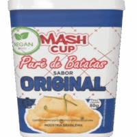 Imagem do Mash Cup sabor Batata da Nutrilandi Alimentos, purê de batata instantâneo fácil e delicioso